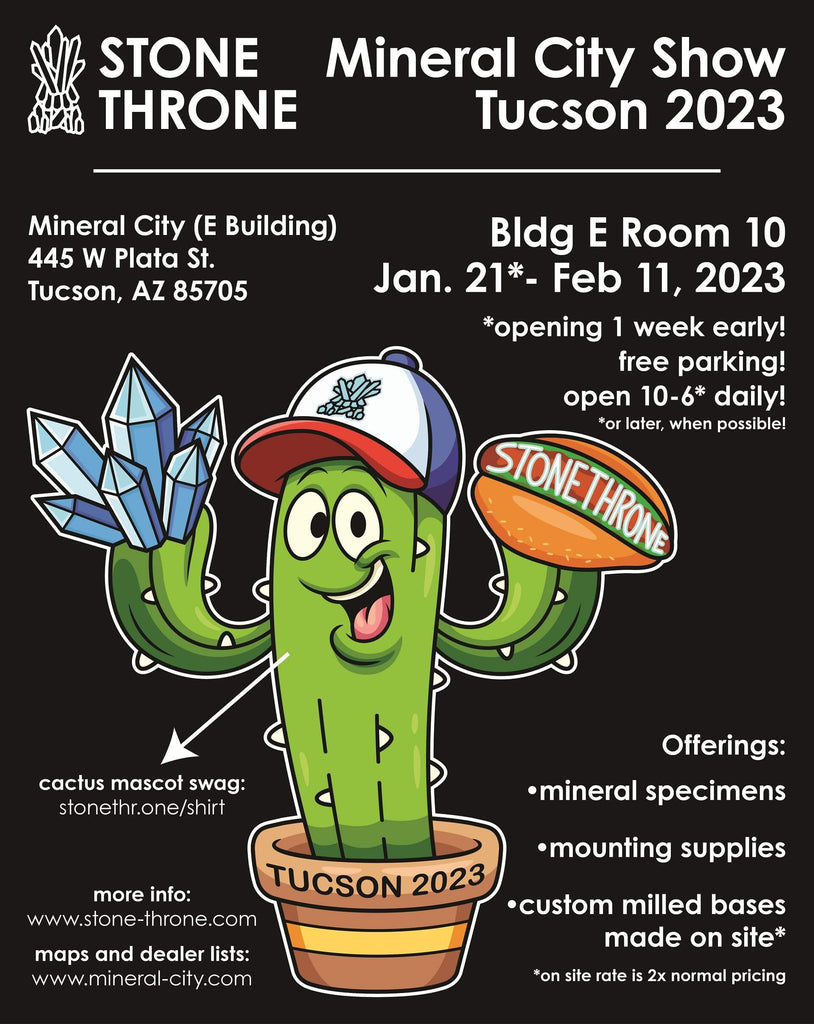 Tucson Gem Show Time! Orders Will be Delayed