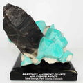 Engraved Black Acrylic Display Stands for Minerals, Fossils, and More