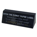 Custom Engraved Acrylic Information Label Wedges